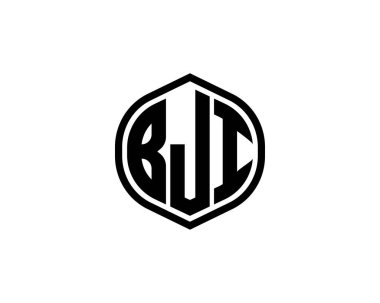 BJI logo tasarım vektör şablonu. BJI