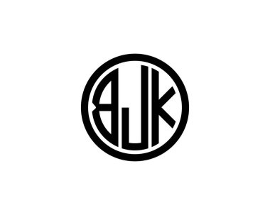 BJK logo tasarım vektör şablonu. BJK