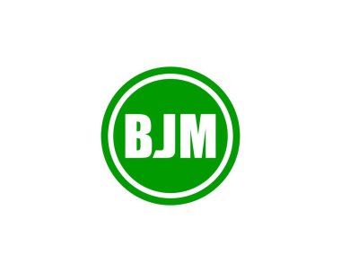 BJM logo tasarım vektör şablonu. BJM