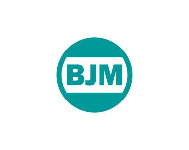 BJM logo tasarım vektör şablonu. BJM