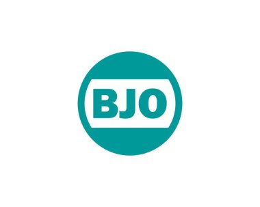BJO logo tasarım vektör şablonu. BJO