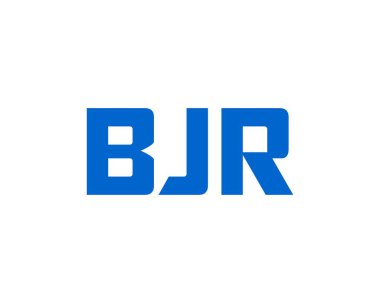 BJR logo tasarım vektör şablonu. BJR