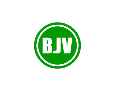 BJV logo tasarım vektör şablonu. BJV