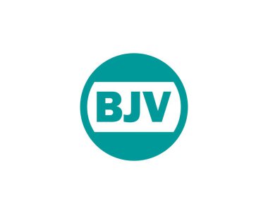 BJV logo tasarım vektör şablonu. BJV