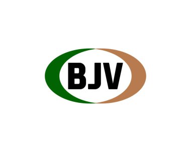 BJV logo tasarım vektör şablonu. BJV