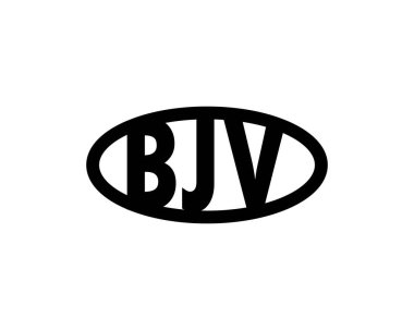 BJV logo tasarım vektör şablonu. BJV