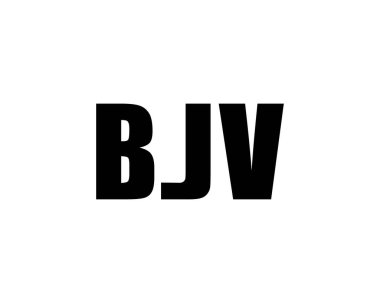 BJV logo tasarım vektör şablonu. BJV