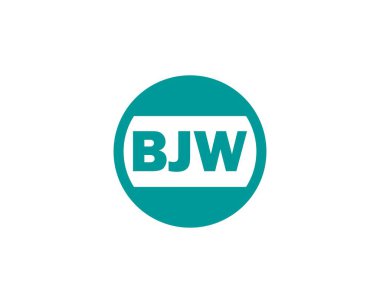 BJW logo tasarım vektör şablonu. BJW