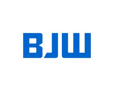 BJW logo tasarım vektör şablonu. BJW