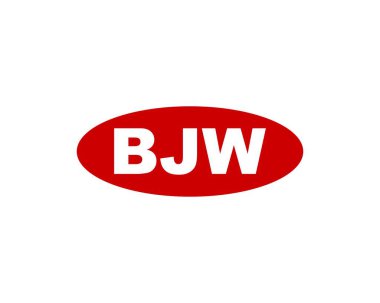 BJW logo tasarım vektör şablonu. BJW