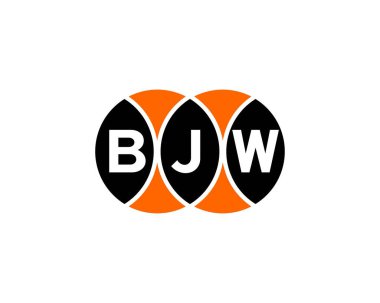 BJW logo tasarım vektör şablonu. BJW
