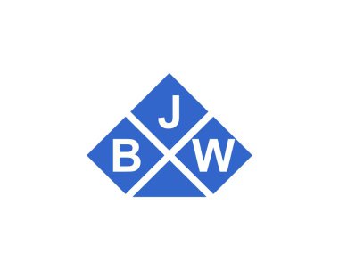 BJW logo tasarım vektör şablonu. BJW