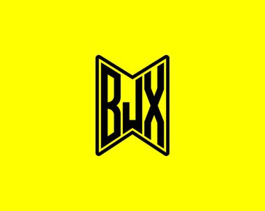 BJX logo tasarım vektör şablonu. BJX