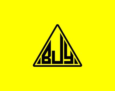 BJY logo tasarım vektör şablonu. BJY