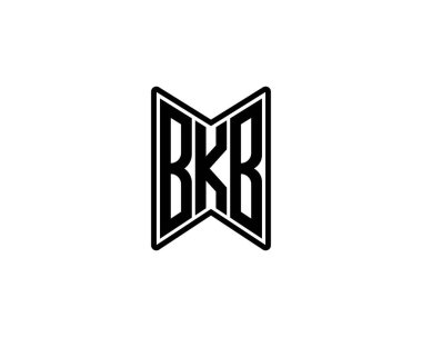 BKB logo tasarım vektör şablonu. BKB