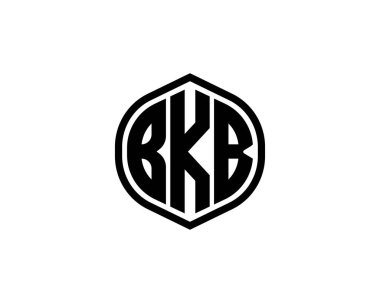 BKB logo tasarım vektör şablonu. BKB