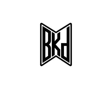 BKD logo tasarım vektör şablonu. BKD