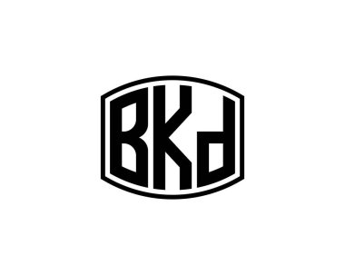 BKD logo tasarım vektör şablonu. BKD