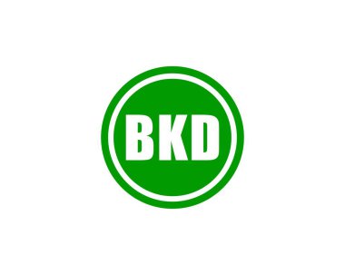 BKD logo tasarım vektör şablonu. BKD