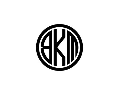 BKM logo tasarım vektör şablonu. BKM