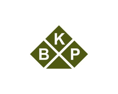 BKP Logo tasarım vektör şablonu. BKP