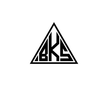 BKS logo tasarım vektör şablonu. BKS