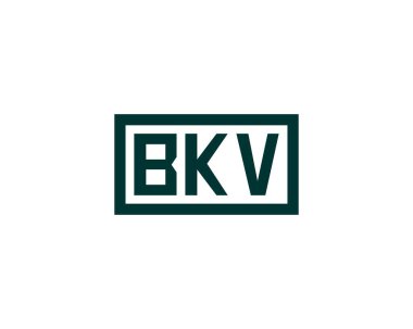 BKV Logo tasarım vektör şablonu. BKV