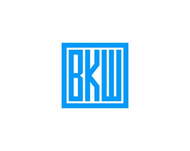 BKW logo tasarım vektör şablonu. BKW