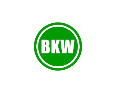 BKW logo tasarım vektör şablonu. BKW