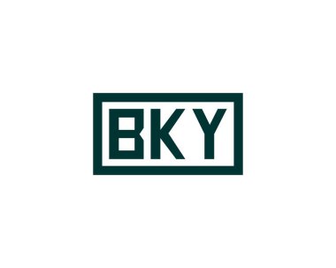BKY Logo tasarım vektör şablonu. BKY