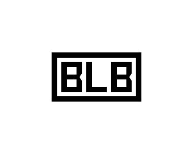 BLB logo tasarım vektör şablonu. BLB