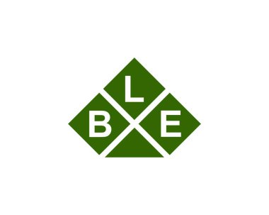 BLE logo tasarım vektör şablonu. BLE