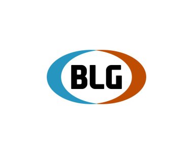 BLG logo tasarım vektör şablonu. BLG
