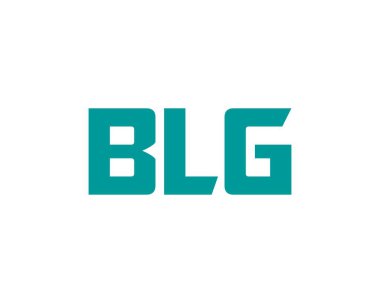 BLG logo tasarım vektör şablonu. BLG