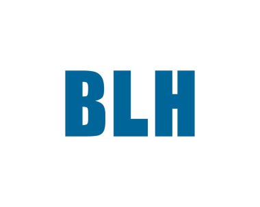 BLH logo tasarım vektör şablonu. BLH