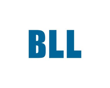 BLL logo tasarım vektör şablonu. BLL