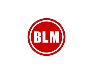 BLM logo tasarım vektör şablonu. BLM
