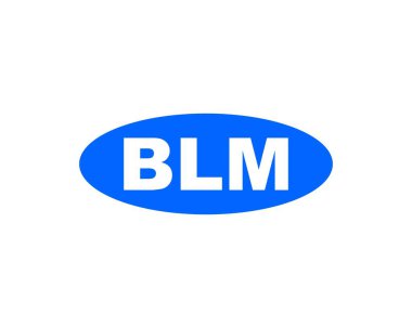 BLM logo tasarım vektör şablonu. BLM