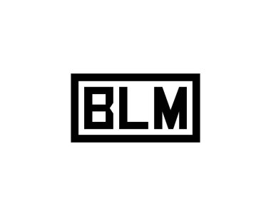 BLM logo tasarım vektör şablonu. BLM