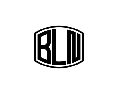 BLN logo tasarım vektör şablonu. BLN