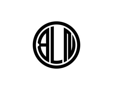 BLN logo tasarım vektör şablonu. BLN