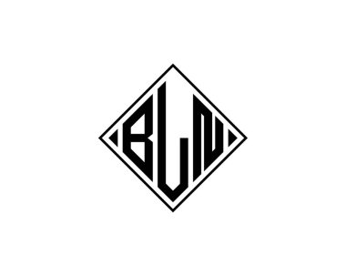 BLN logo tasarım vektör şablonu. BLN