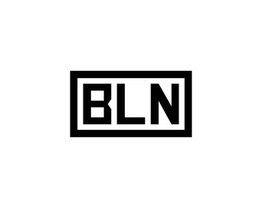 BLN logo tasarım vektör şablonu. BLN