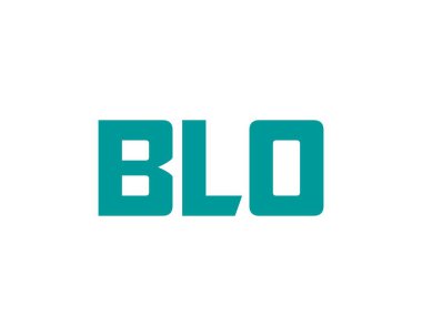 BLO logo tasarım vektör şablonu. BLO
