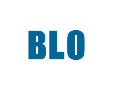 BLO logo tasarım vektör şablonu. BLO