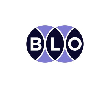 BLO logo tasarım vektör şablonu. BLO