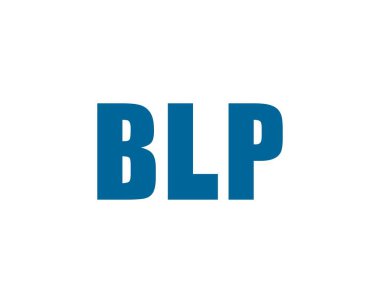 BLP logo tasarım vektör şablonu. BLP