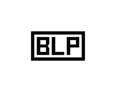 BLP logo tasarım vektör şablonu. BLP