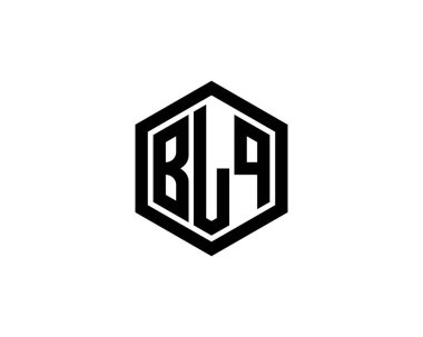 BLQ logo tasarım vektör şablonu. BLQ