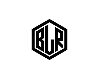 BLR logo tasarım vektör şablonu. BLR